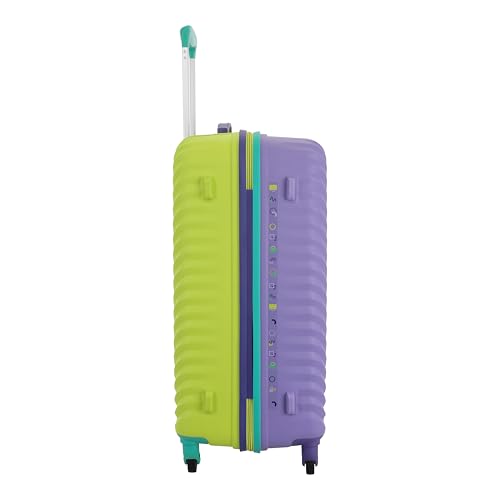 Image of American Tourister Splash SP 66 cm Check-in Polypropylene (PP) Hard 8 Wheels Spinner Kid Luggage /Suitcase /Trolley Bag for Travel (Violet Tulip)