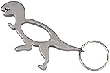 Munkees Dinosaur T-Rex Bottle Opener Keychain, Small Pocket-Sized Tyrannosaurus Rex Bottlecap & Wine Openers, Mini Paleontology Keyrings, Key Chain Opens Beer, Cans, Caps & More