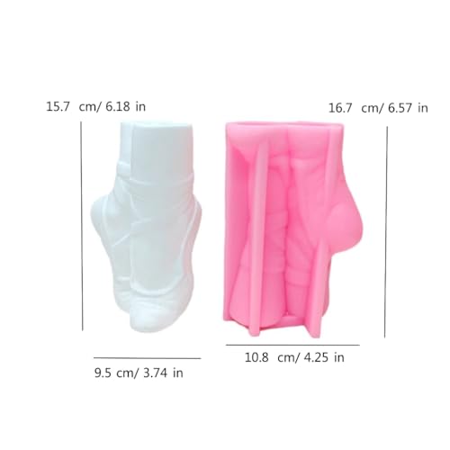 Moule silicone chaussure de ballet pour création de vases artisanaux et décorations de bureau - 6