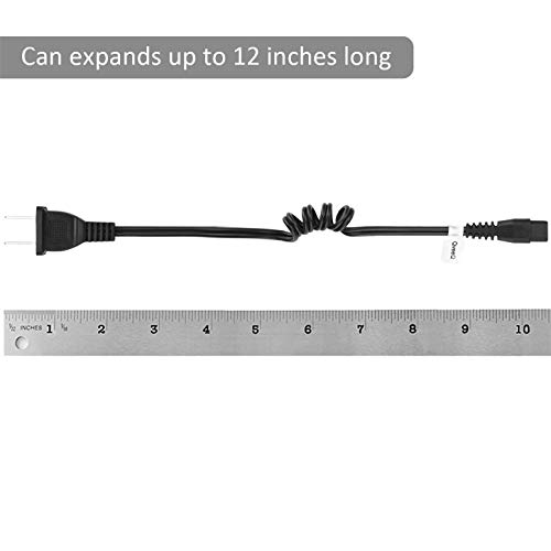 Stun Gun Charger Cord Compatible With Vts-T03, Vts-195; Police 305, Police 928-58, Avenger, Guard Dog Security, Jolt, Stun Master And Most Other Stun Guns 2 Pack（Expandable To 12Inch） #TOP1