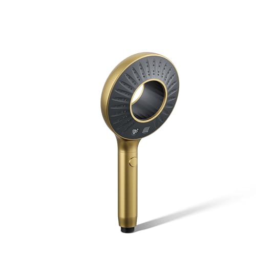KOHLER K-28681-Y-2MB SpaViva Two-Function Handheld Showerhead, Round High Pressure Shower Head, Compatible with SpaViva Cleansing Device, 2.5 GPM, Vibrant Brushed Moderne Brass - image 1