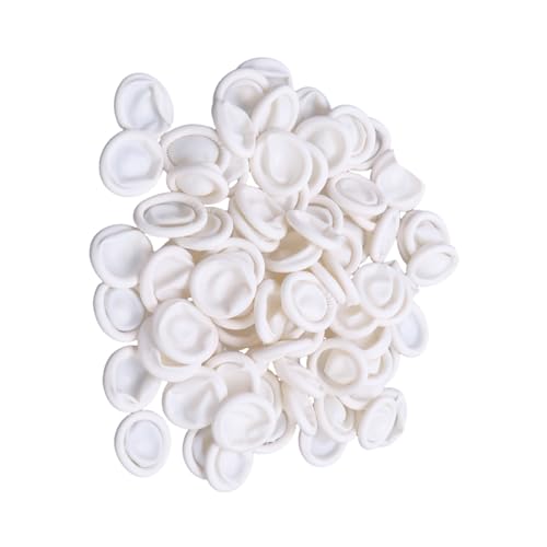 BUBEFSKD 100 Pcs Latex Fingerkolte Antislip Wasserresistenz Schutzhülsen Für Professionelle Schmuckherstellung Und Reparatur Von Einweg Latexbetten