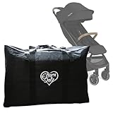 Elternstolz Gepolsterte Transporttasche Schwarz Für Kinderwagen, Buggys Und Autositze Buggy Stroller Bag z.B. Für Joie Mytrax Litetrax