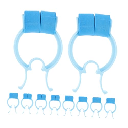 SAFIGLE 5pezzi Clip Naso per Respirare Clip Nasali in Schiuma di Plastica per Fermare Epistassi Fissaggio e Modellamento Naso Allenamento Polmonare Portatile e Pratico