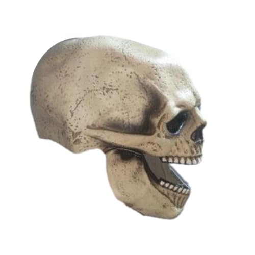 Masque tête de mort respirant en latex souple fini la chaleur sous le costume