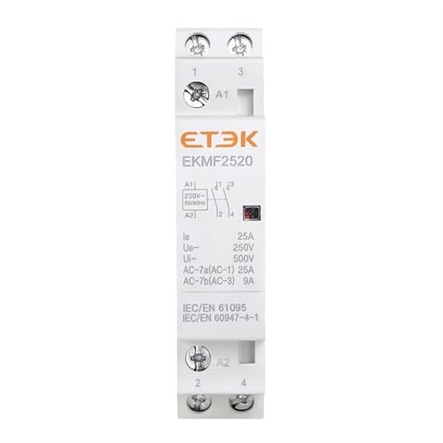 Contacteur monophasé 220V 2NO pour contrôler le chauffe-eau en heures creuses