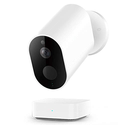 IMILAB Cámara HD EC2, WiFi inalámbrica 1080P Seguridad para el hogar PIR IP65 Impermeable al Aire Libre visión Nocturna cámara de vigilancia con Puerta de Enlace (1 Pieza con Pasarela) Cover