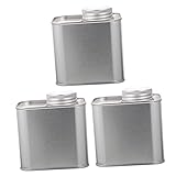 Gatuida 3 piezas Botes de Lata para Té y Café Tarros Herméticos para Almacenamiento de Alimentos Pequeños Recipientes Sellados para Especias y Polvos Compactos y Portátiles para Cocina
