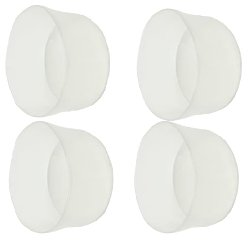 Image of 4Pcs Rubber End Caps ID 75mm (3 inch) Clear Flexible Protective Caps Soft Elastic Dustproof Cover for Rod Tube Screw Bolt