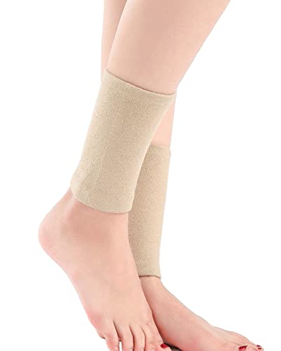 LUSAS 足首ウォーマー レッグウォーマー 足首サポーター 冷え 冷えとり 冷え対策 冷房対策 メンズ レディース (ベージュ)