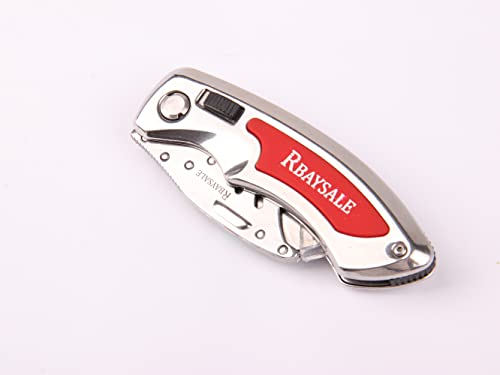 RBAYSALE Utility Knife Folding Heavy Duty Carpet Cutter with 5 SK5 Blades 420 Stainless Steel Retractable Box Cutter with Safety-Lock Design Craft Tradesman Knife 180g 11 RBAYSALE Utility Knife Folding Heavy Duty Carpet Cutter with 5 SK5 Blades 420 Stainless Steel Retractable Box Cutter with Safety-Lock Design Craft Tradesman Knife 180g - Image 11