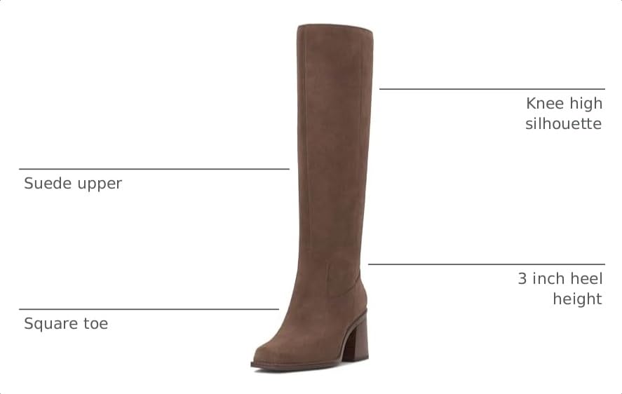 Image of Vince Camuto Women's Sangeti Stacked Heel Knee High Boot Fashion
