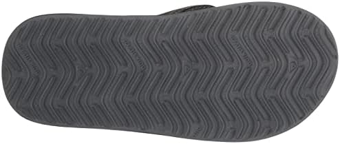 Quiksilver Boy's Youth Monkey Wrench Flip Flop Sandal (Little Big Kid), Grey/Black/Grey, 11 | Image 3