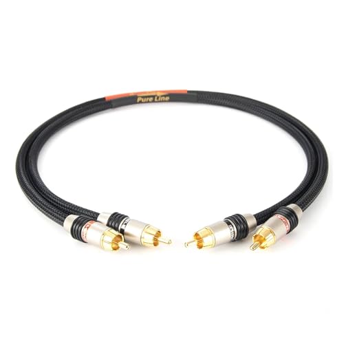 Câble audio RCA hifi 2RCA mâle anti-interférence pour lecteur DVD TV - 2