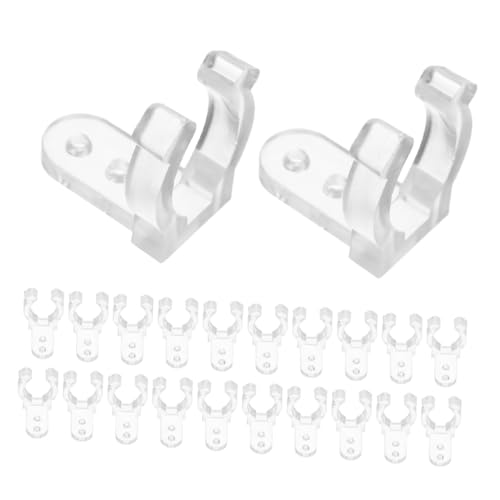 TOYZFRIENDY 50 Stück Led Lichterkettenclips Transparente Kunststoff Befestigungsclips Für Seillichter Universelle Außenhalterungen Für Terrassen...