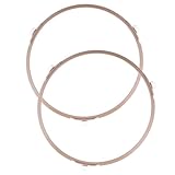 Mikikit 2 Stück Mikrowellen Drehtellerringe mit 1,4cm Rädern Glas Stützringe für Mikrowellenherde Hoher Tragfähigkeit Ersatzteile für Gleichmäßiges Erhitzen