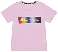 Champion Unisex Kids CH K ATH Pride TEE T-Shirts, Cotton Pink Posy, 6 US
