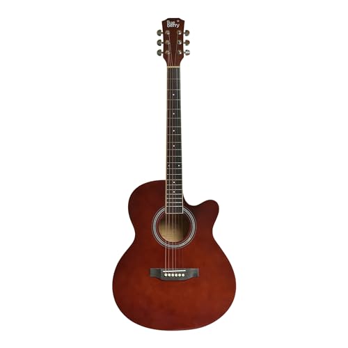 Image of BLUEBERRY B-40, Truss Rod Acoustic Guitar Kit with Bag, Strap, One Pack Strings And 2 Picks - 40 Inch (Classic Maroon)