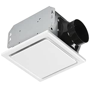 Homewerks 50 CFM Bathroom Exhaust Fan - Super Quiet (1 Sone) Ceiling Mount