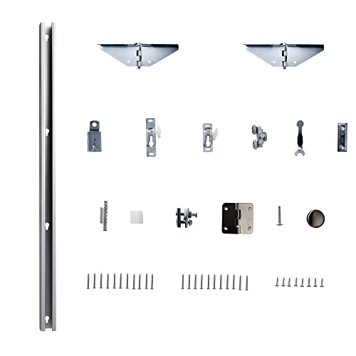 Barner Home Bi-Fold Doors, For 30In. X 80 In Opening, 3-Lite Tempered Frosted Glass Panel, Mdf, White Closet Door #TOP7
