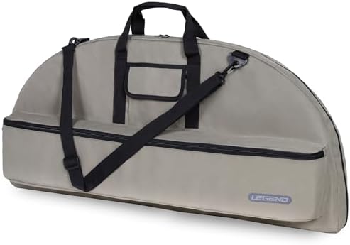 Legend Essential Compound Bow Case – Compound Bow Bag with Arrow Tube Case Pocket & Backpack Straps – Durable Nylon, Soft & Lightweight Design – Archery Accessory Protection – 36″ or 44″ Interior