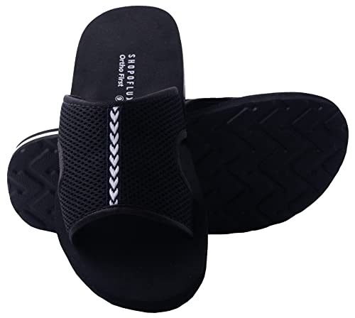 Image of SHOPOFLUX Ortho First Slider Slippers for Men | Orthopaedic Doctor Chappal Flip-Flop Footwear and House Slippers for Gent's and Boy's