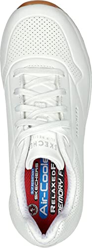 Skechers Women's Uno Sr 108021, White, 7