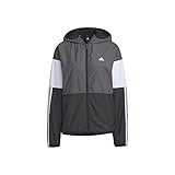 [アディダス] ジャージトップ チーム ルーズフィット ウインドブレーカージャケット IEH73 レディース ブラック/グレーファイブ/ホワイト (IK9870) J/M