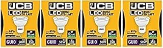 JCB LED GU10 Spotlight Bulb 345lm 5W 50W Replacement 3000K (Warm White) - Pack of 4