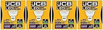 JCB LED GU10 Spotlight Bulb 345lm 5W 50W Replacement 3000K (Warm White) - Pack of 4