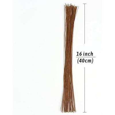 Decora 22 Gauge Brown Floral Wire 16 inch,50/Package
