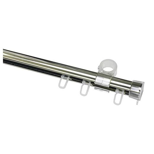 GARDINIA U-skena krom 150 cm, Metall, 150 cm