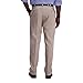 Haggar mens Premium No Iron Khaki Classic Fit Expandable Waist Flat Front Pant, Sand, 36x30
