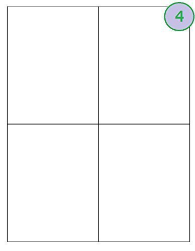 40 fogli di qualità Etichette - 4 PER A4 FOGLIO