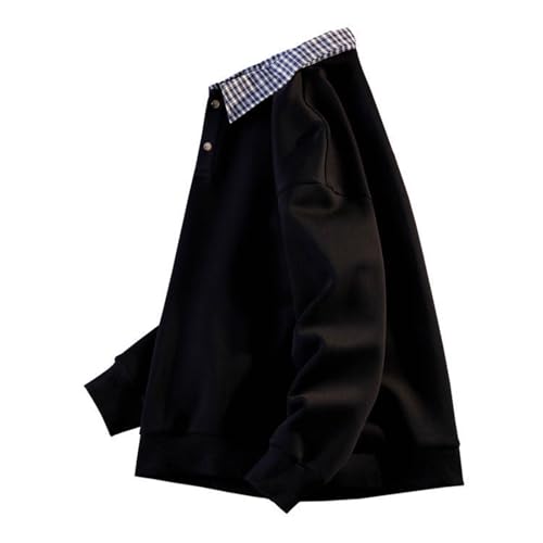 Pull col roulé homme coton contre le froid coupe ample grise - 3