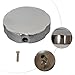 Bathtub Rotating Knob for Water Flow Control, Zinc Alloy Bath Overflow Knob with Chrome Finish, 74mm Diameter Round Tub Spout Knob, for Easy Install No Tools(F1016-C)