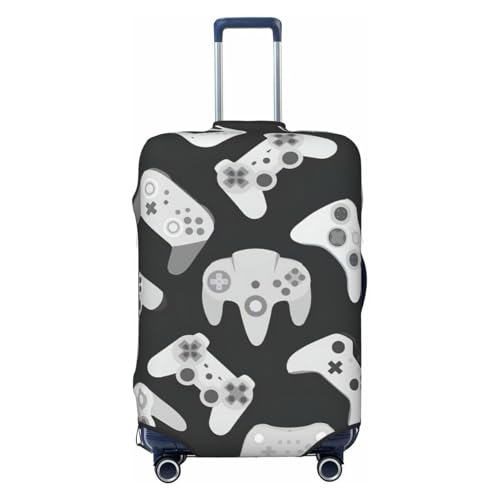 Game Controller Print Luggage Suitcase Cover Protector Luggage Washable Covers With Concealed Zipper