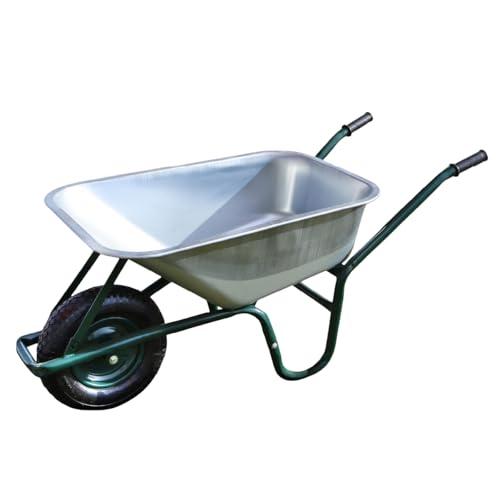 Linxor - Brouette de Jardin, de Chantier Tout Terrain - 75 L - 160 Kg - Acier galvanisé