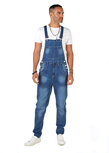 Wash Clothing Company Peto Hombre Corte Loose Mono para Hombre con Ajuste...