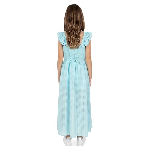 Speechless Girls Ruffled Sleeve Walk Through Maxi Party Dress2
