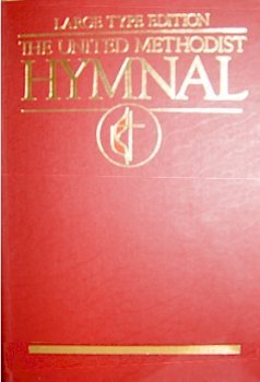 Hardcover Hymnal United Methodist Large Type Bright Red Book