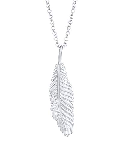 Pendentif Plume Kuzzoi en Argent Sterling 925 Massif pour Homme