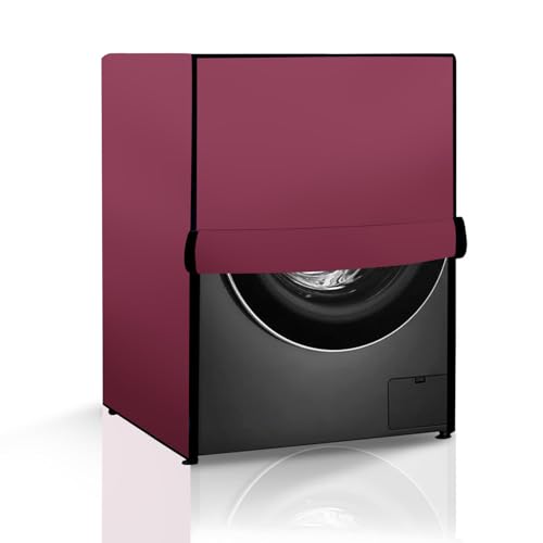 Image of The Furnishing Tree Washing Machine Cover Maroon Compatible for Bosch 7 Kg Fully-Automatic Front Loading WAK20160IN - D x W x H : ( 61x61x86.4 CM )