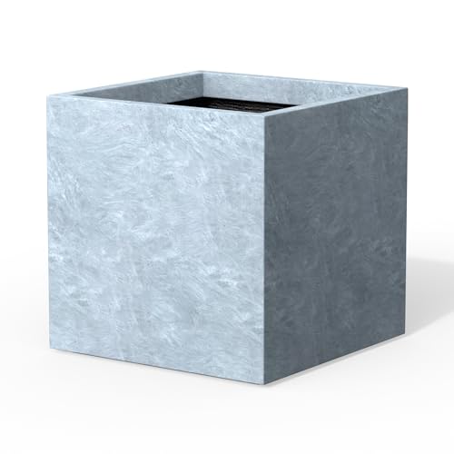 Kante Accent Square Blue Gray Concrete Planter 12" W, Outdoor by Kante - Used condition - US$39.84