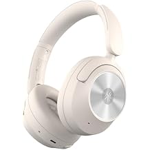 OneOdio Focus A6 Hybrid Active Noise Cancelling Headphones, 75H Playtime, LDAC Hi-Res Lossless Audio, Bluetooth 6.0, Dual Mic ENC Call, Wired ANC via USB-C, Wireless Over Ear White