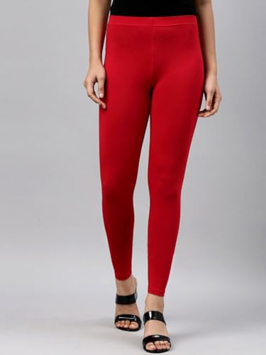 Image of JUNEBERRY Pure Cotton Skinny Fit Ankle Length Leggings Combo (Pack of 2)