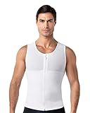 Men's Abs Slimming Body Shaper with Back Support- Leo White L