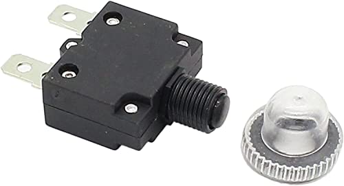 Disjoncteur 6A à bouton-poussoir avec couvercle étanche pour protection surcharge