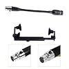 Qualoramall Microphone Clip Mount Holder with 3-Pin and 4-Pin XLR Microphone for Acoustic Guitar Performance and Live Broadcast, Black(D) #4