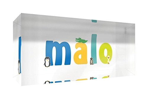 Souvenir acrylique Malo poli comme un diamant transparent